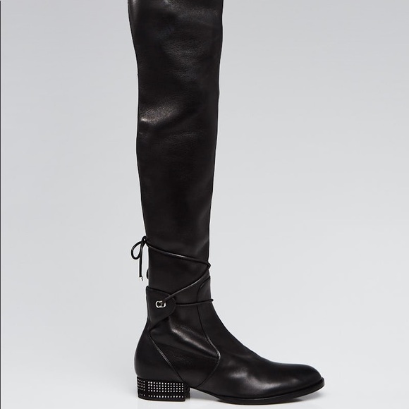 Christian Dior Leather Knee high boots EU38/US8 - Picture 1 of 11